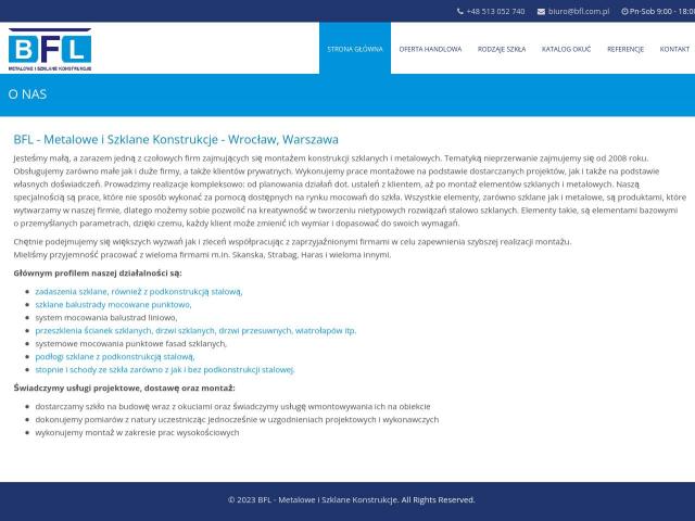 BFL Metalowe i Szklane Kontrukcje